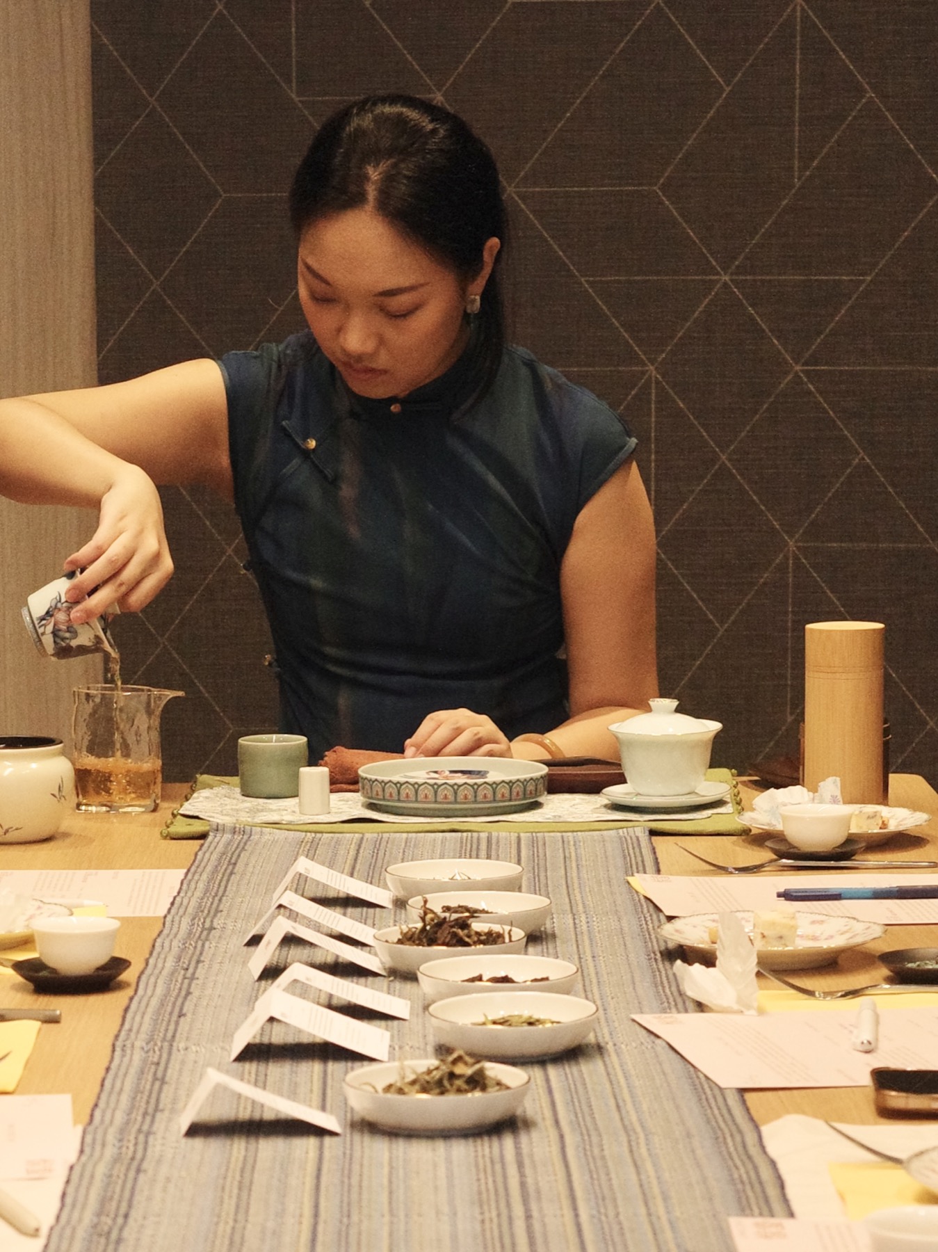 Woman pouring tea
